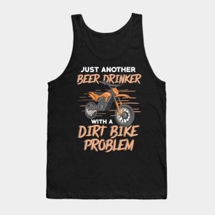 Dirt Bike Racing design for a Beer Lover Tank Top